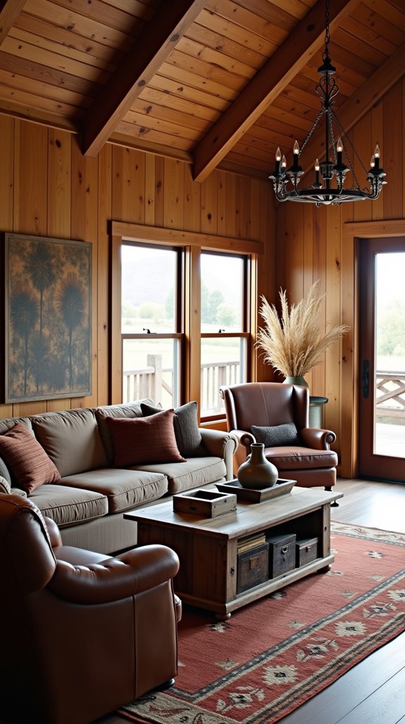 warm rustic western ambiance