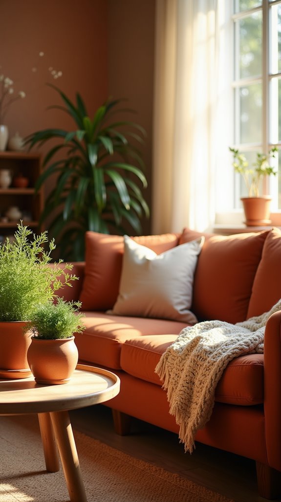 warm terracotta cozy retreat