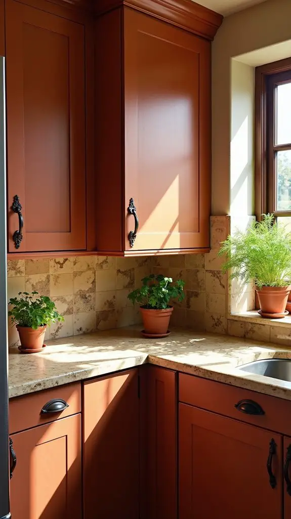 warm terracotta elegant stone