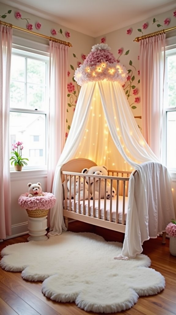 whimsical floral nursery retreat