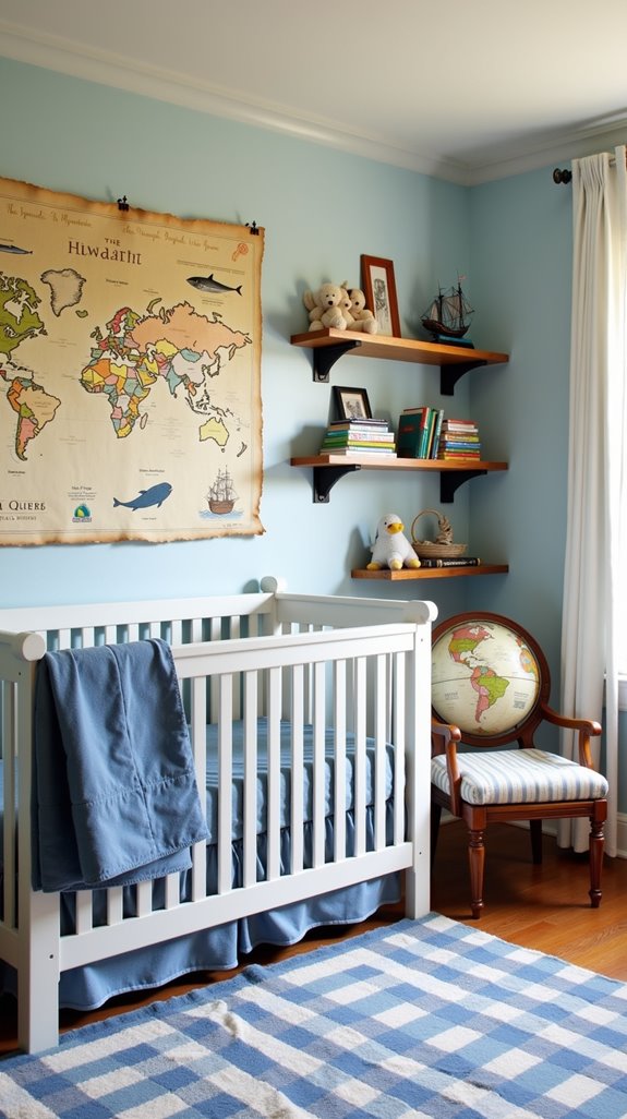 whimsical pirate themed nursery design