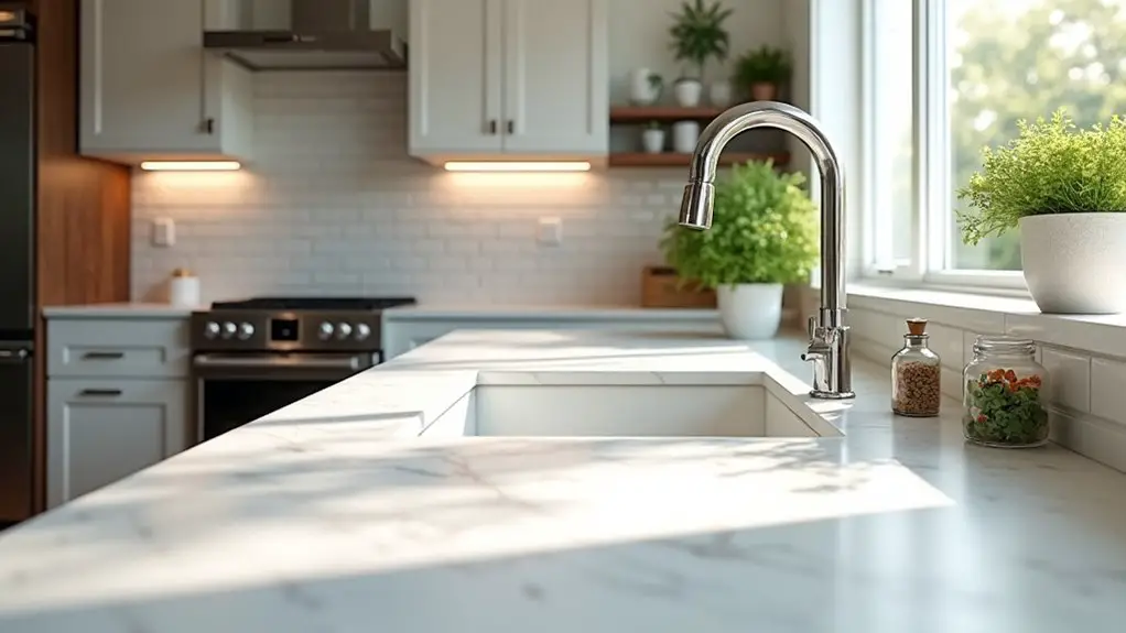 white countertops for kitchens