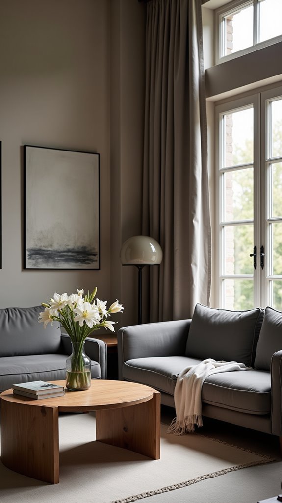 wood and grey serenity