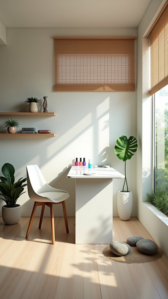 zen nail room atmosphere