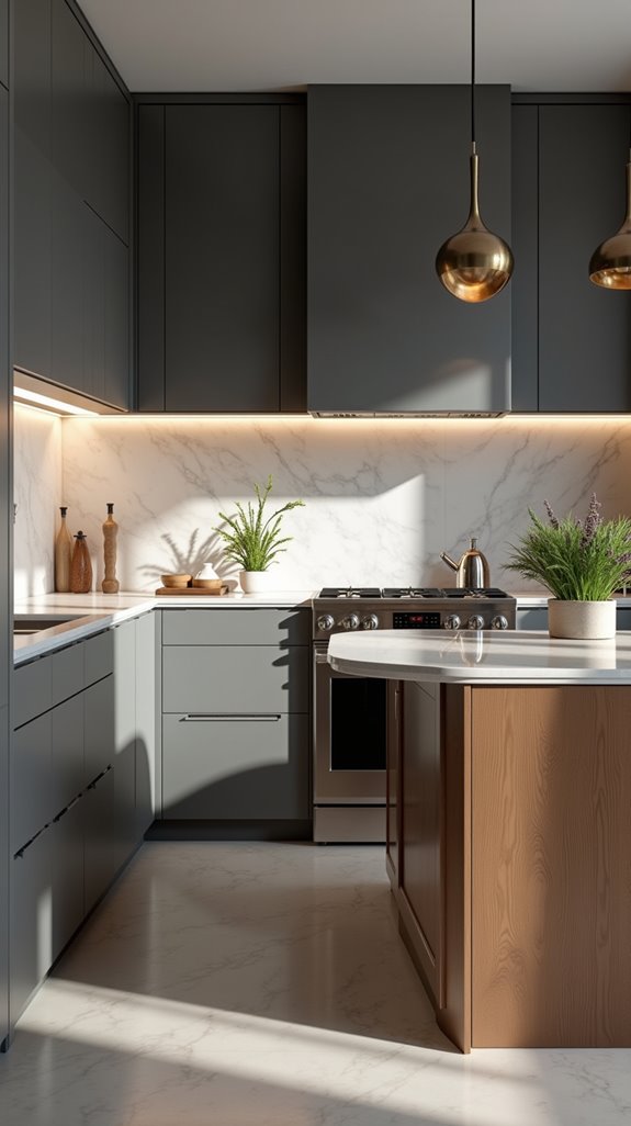 artistic lighting enhances kitchens