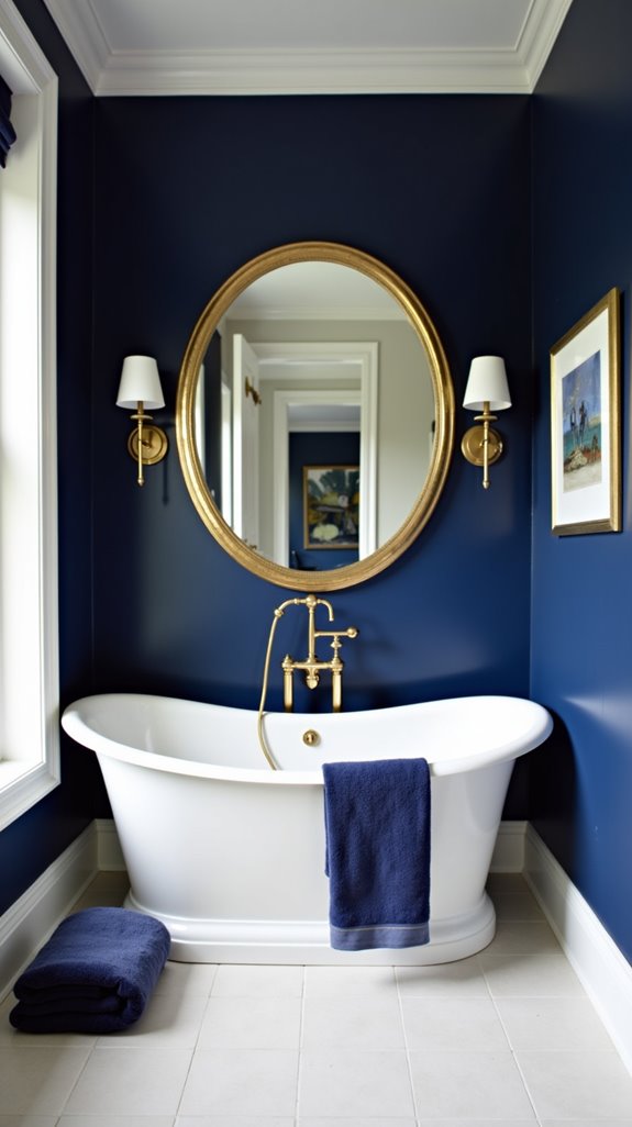 blue and gold elegance