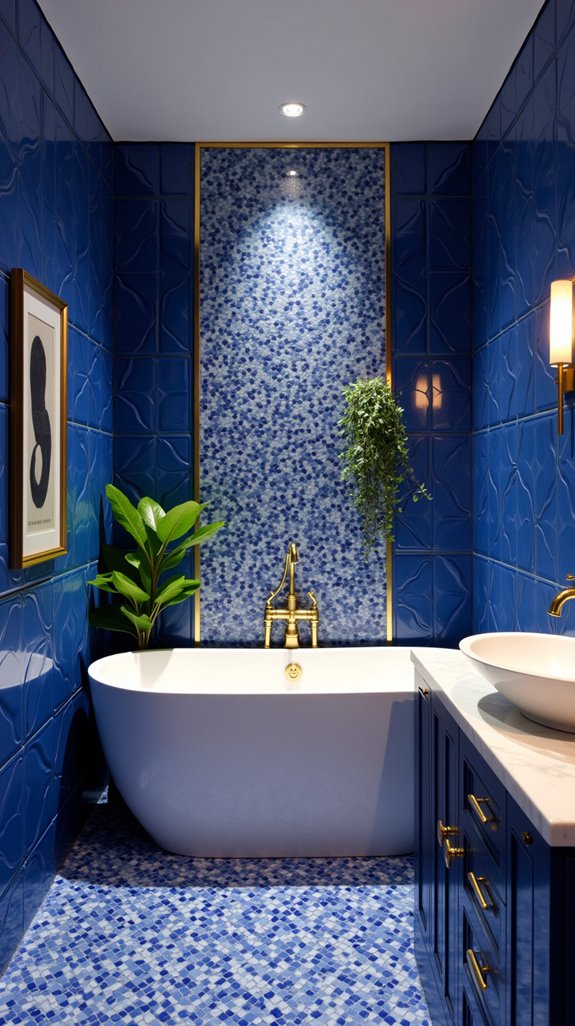 bold blue tile transformations