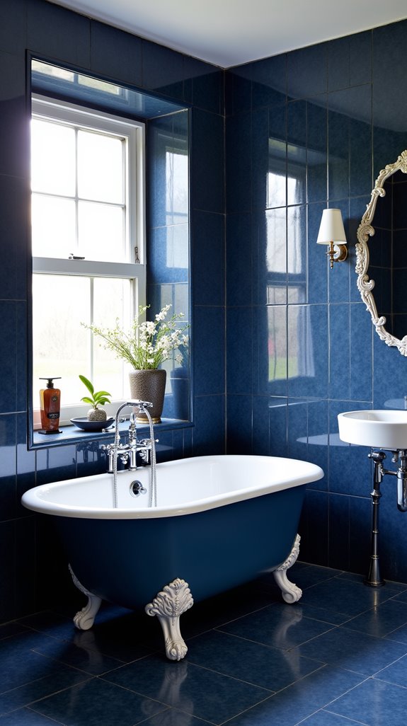 bold elegance in bathrooms