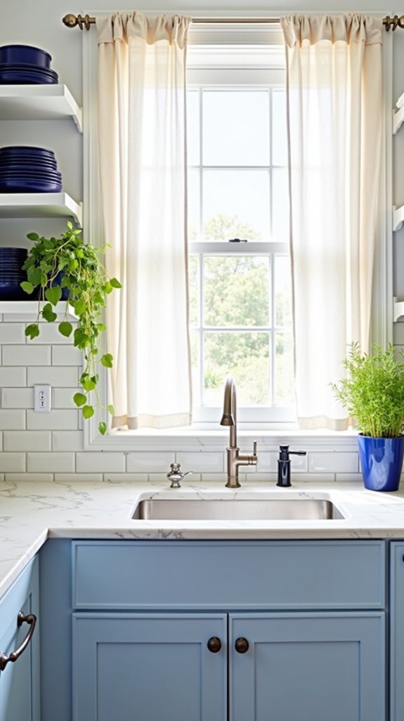 bright airy blue white