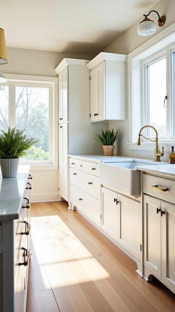bright airy open kitchen