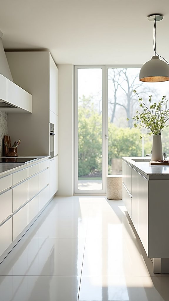 bright open minimalist kitchen