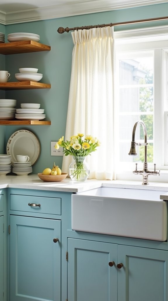 cabinet styles for sky blue