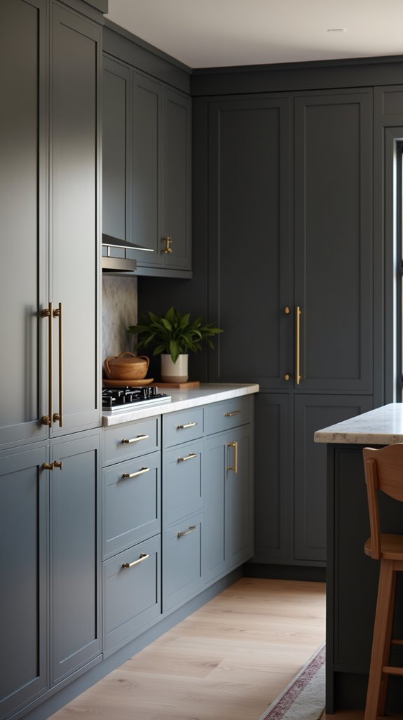 charcoal gray kitchen elegance