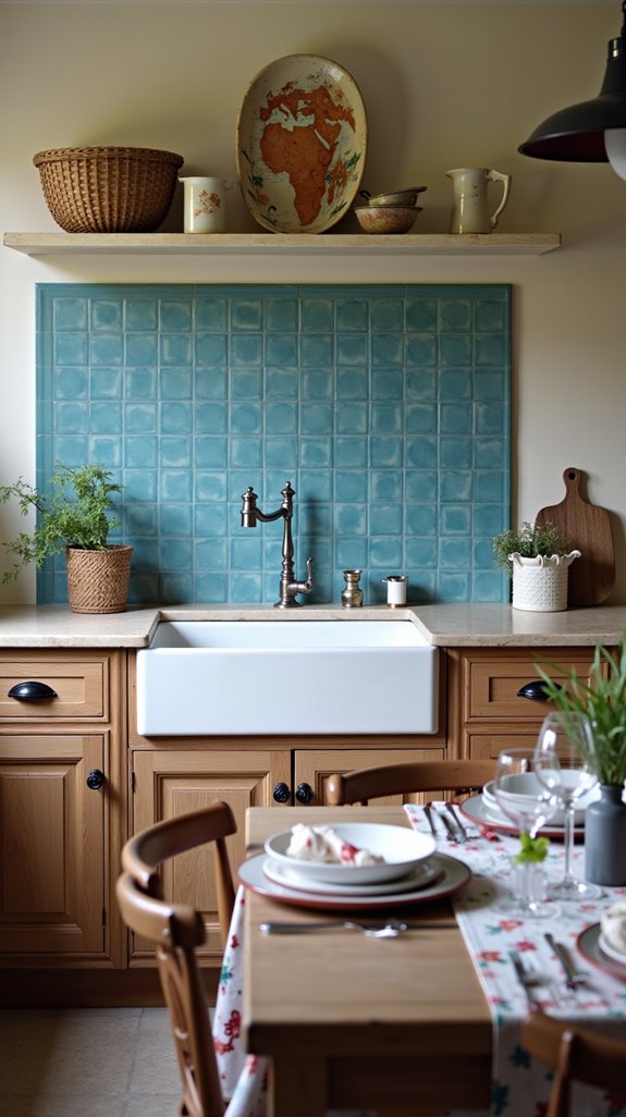 charming blue backsplash ideas