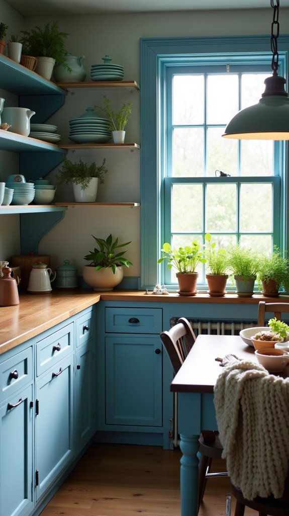 charming blue trimmed windows d cor