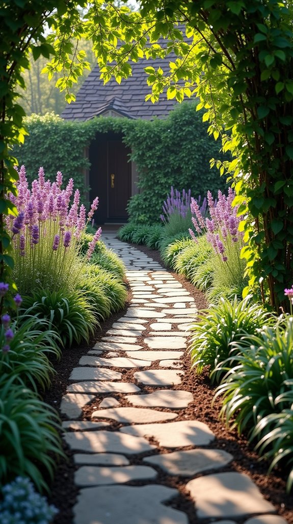 charming natural stone pathway