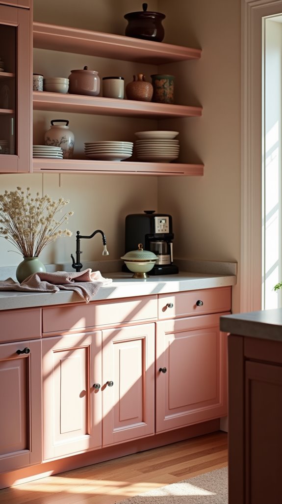 charming rosewood kitchen cabinetry