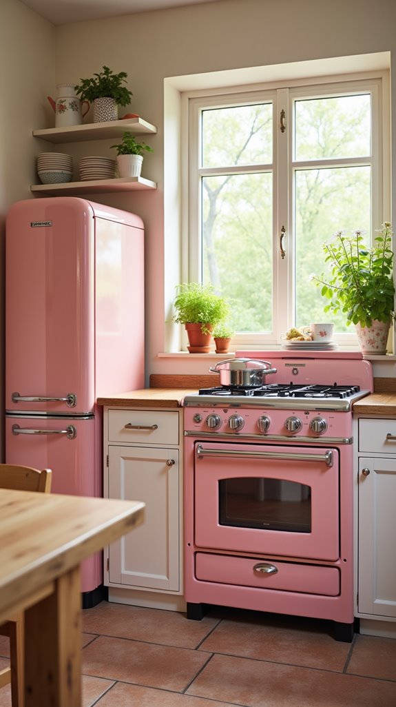 charming vintage pink appliances