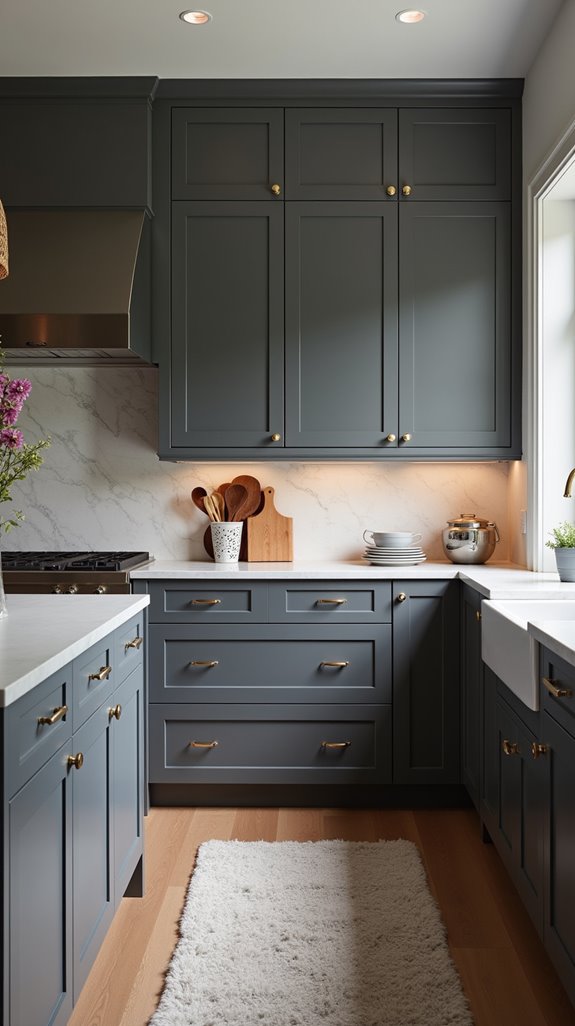 chic gray kitchen design