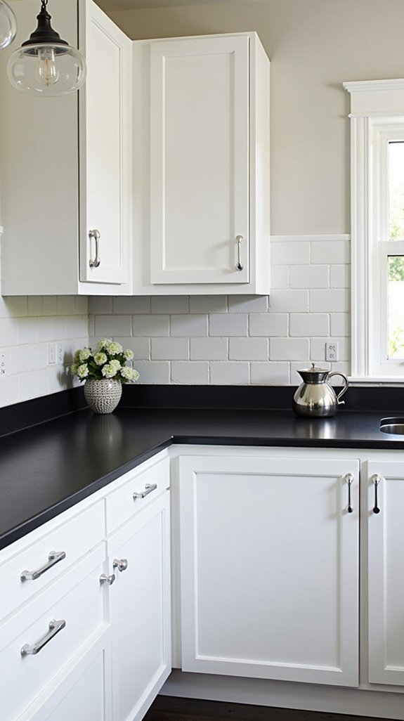 chic monochrome kitchen style