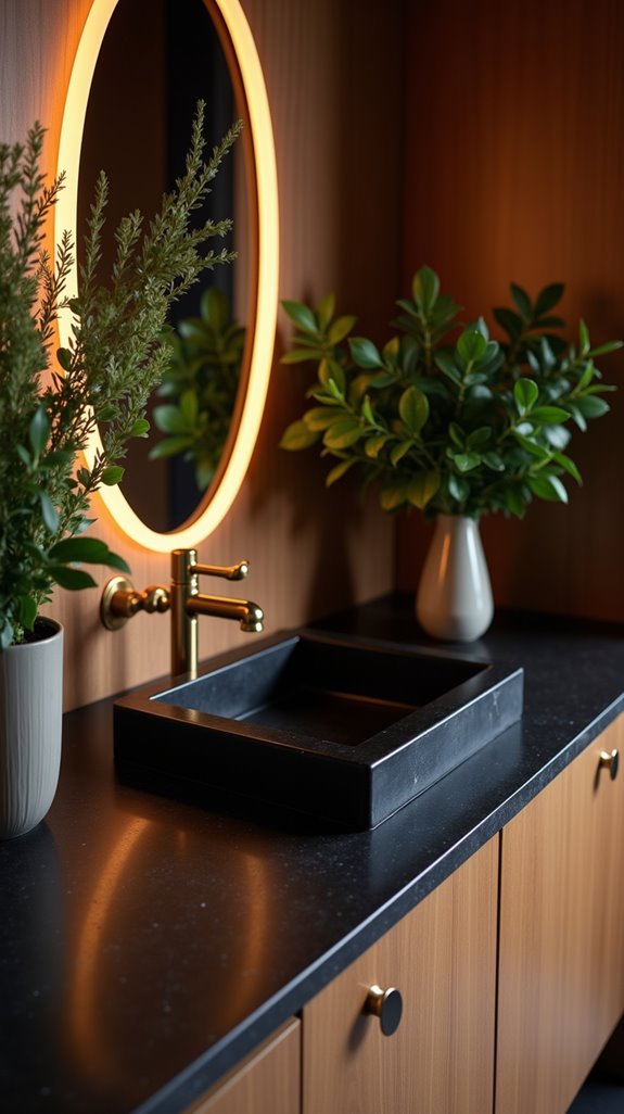 choose black sink style