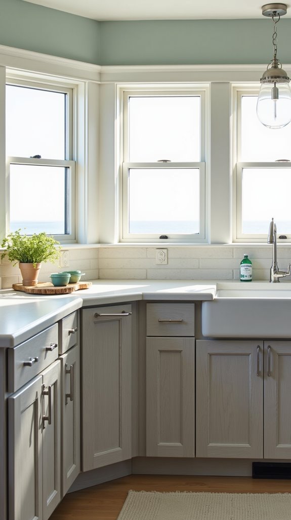 coastal gray beach aesthetic