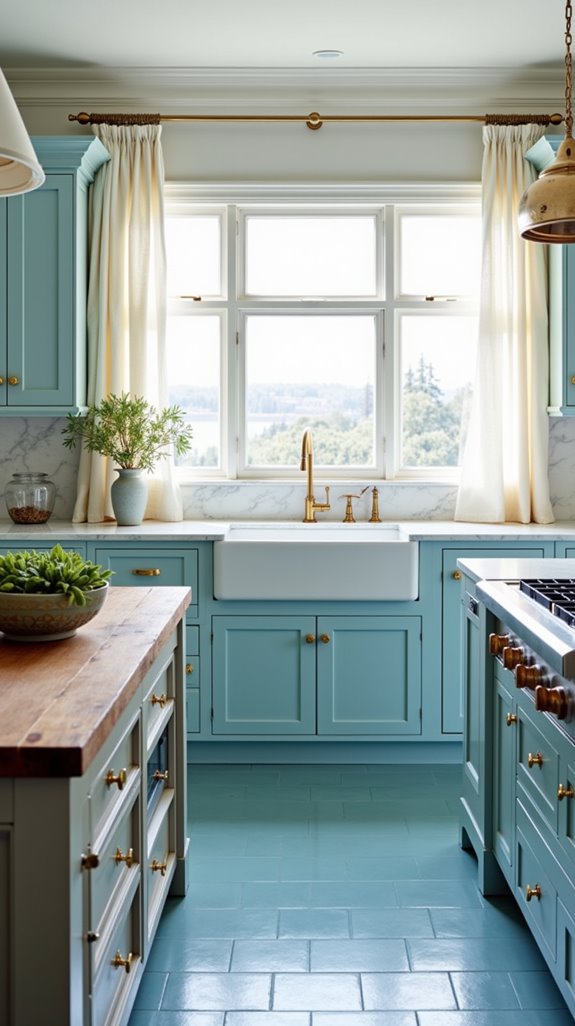 coastal inspired kitchen serenity