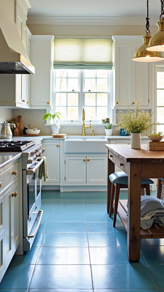 cornflower blue tile elegance