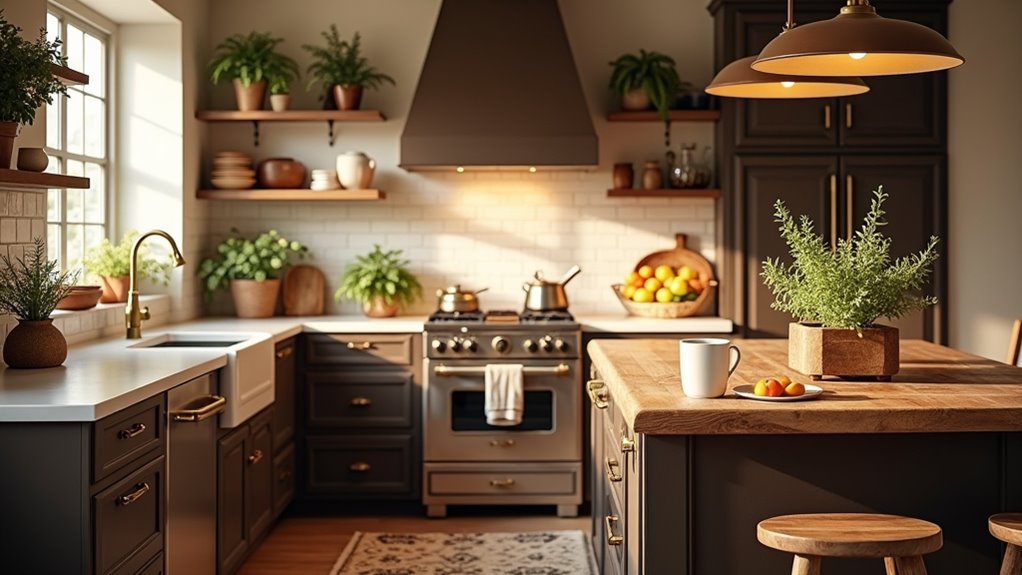 cozy mocha kitchen inspiration