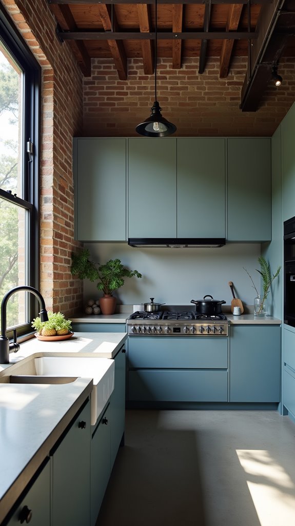 dusty blue and black sophistication