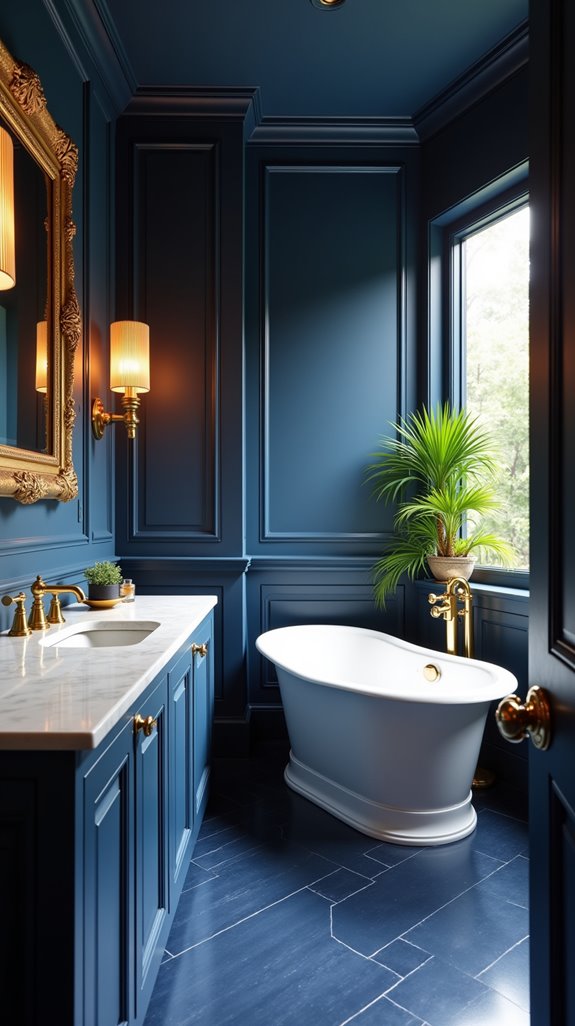 elegant blue and gold combinations