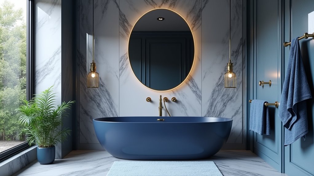 elegant blue grey decor