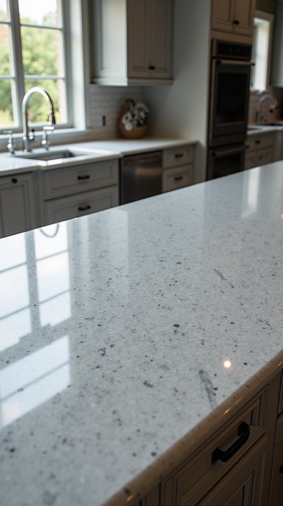 elegant gray quartz countertops