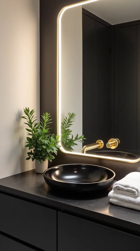 elegant wall colors contrast