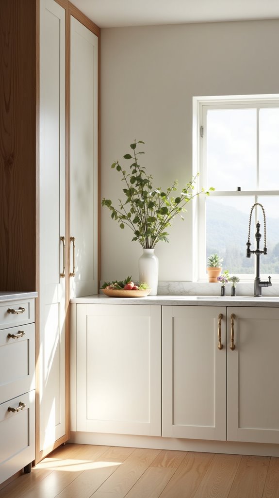elegant white timber kitchen harmony