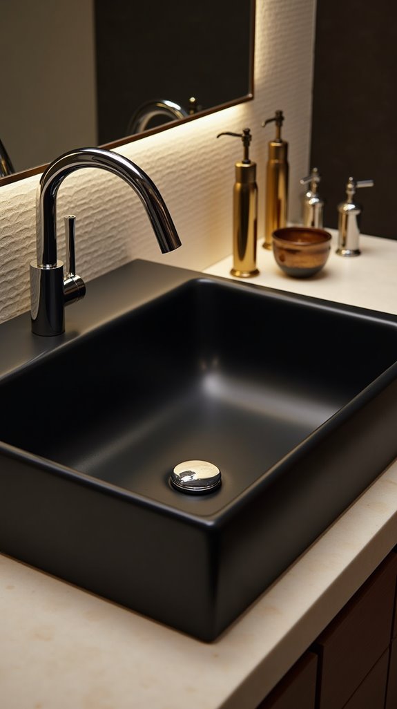 faucet styles for black sinks