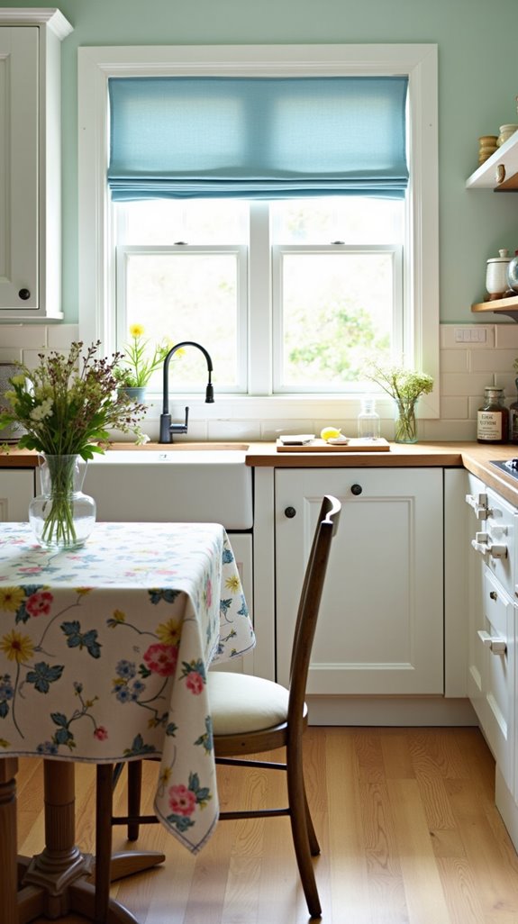 floral patterns with cornflower blue