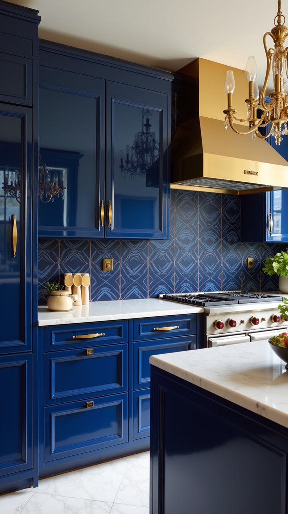 glamorous art deco kitchen