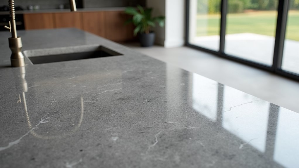 gray kitchen countertop options