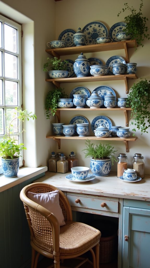 handcrafted blue ceramic charm