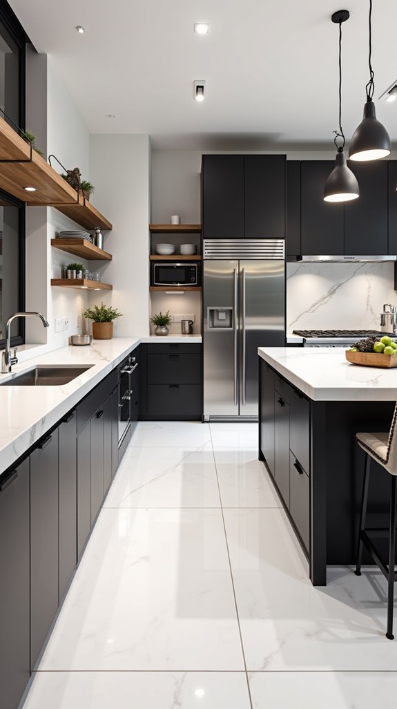 industrial chic kitchen design