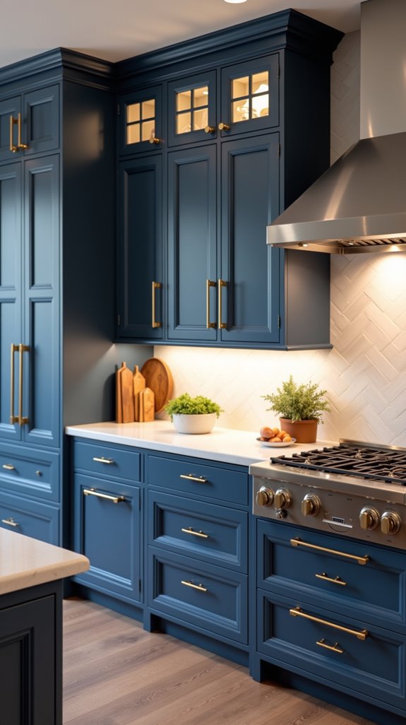 lapis blue and antique gray