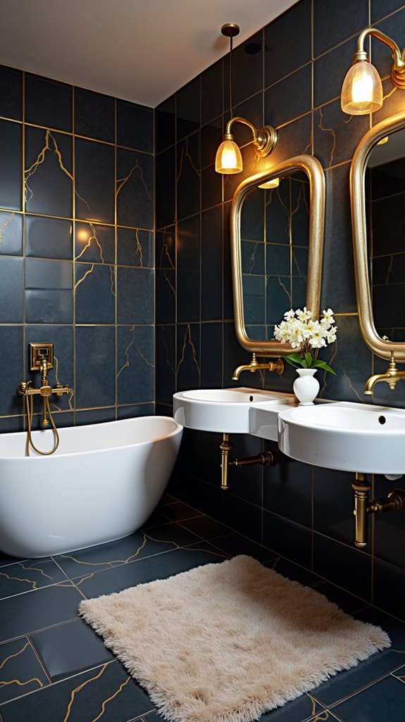 matte and glossy contrast