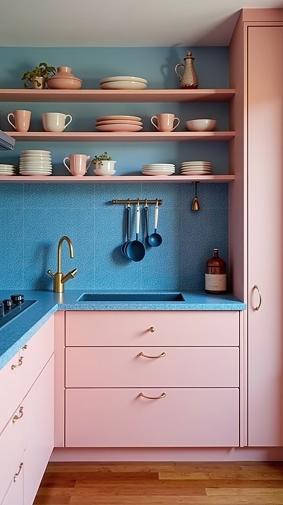 micaceous textures enhance kitchens