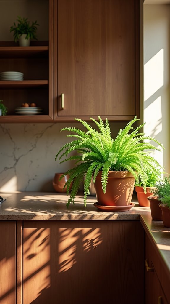 mocha kitchen indoor plants