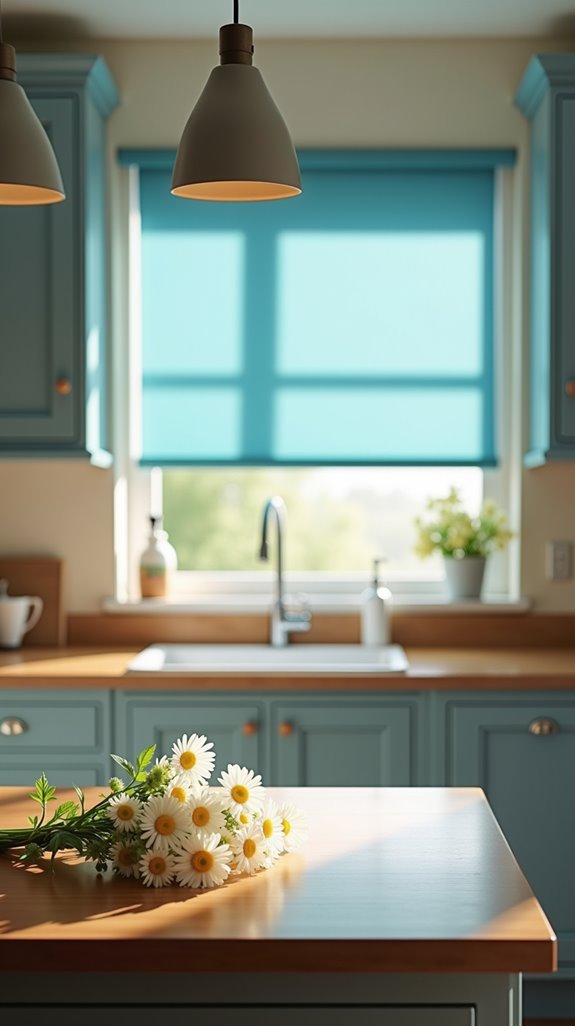 modern cornflower blue lighting