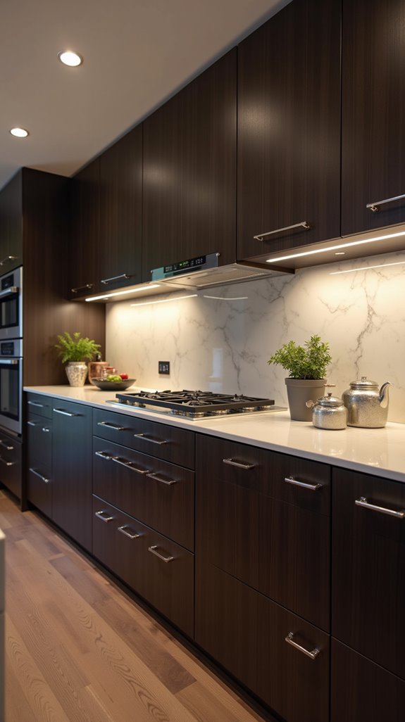 modern sleek kitchen cabinets