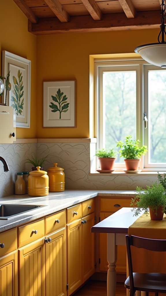 mustard kitchen decor accessories