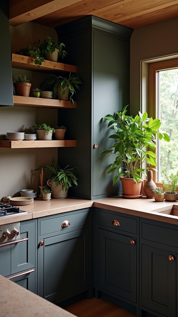 nature inspired kitchen aesthetic