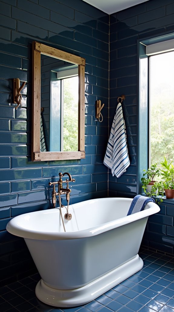 nautical blue bathroom decor